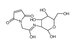 N-(N-maleoylglycyl)-2-amino-2-deoxyglucopyranose结构式