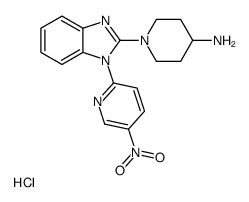 1-[1-(5-Nitro-pyridin-2-yl)-1H-benzoimidazol-2-yl]-piperidin-4-ylamine hydrochloride picture