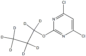 4,6-Dichloro-2-(n-propoxy-d7)-pyrimidine结构式