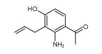 2-amino-4-hydroxy-3-prop-2-enylacetophenone结构式