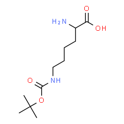 Lysine, N6-[(1,1-dimethylethoxy)carbonyl]- Structure