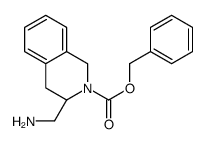 (S)-3-AMINOMETHYL-3,4-DIHYDRO-1H-ISOQUINOLINE-2-CARBOXYLIC ACID BENZYL ESTER Structure