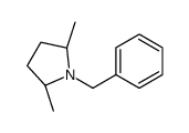 (-)-N-苄基-(2R,5R)-2,5-二甲基吡咯烷结构式