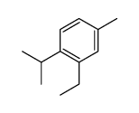 Benzene, 2-ethyl-4-methyl-1-(1-methylethyl)- (9CI) structure