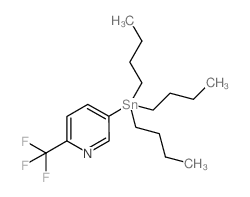 5-三丁基锡烷基-2-三氟甲基吡啶结构式