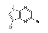 2,7-dibromo-5H-pyrrolo[2,3-b]pyrazine Structure