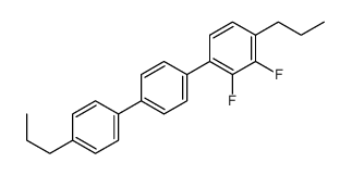 2,3-difluoro-1-propyl-4-[4-(4-propylphenyl)phenyl]benzene结构式