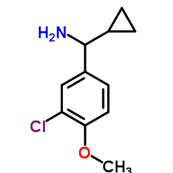 1-(3-Chloro-4-methoxyphenyl)-1-cyclopropylmethanamine Structure