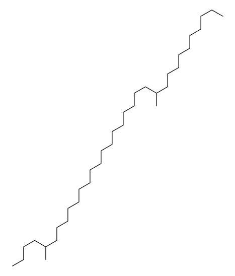 5,23-dimethyltritriacontane结构式