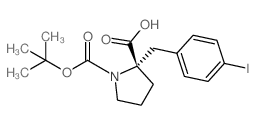 (S)-1-(tert-Butoxycarbonyl)-2-(4-iodobenzyl)pyrrolidine-2-carboxylic acid picture