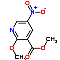 Methyl 2-methoxy-5-nitronicotinate Structure