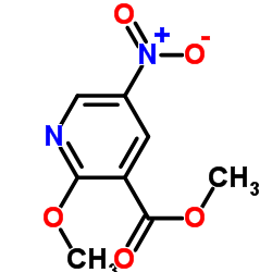 Methyl 2-methoxy-5-nitronicotinate structure