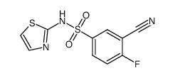 3-氰基-4-氟-N-(噻唑-2-基)苯磺酰胺图片