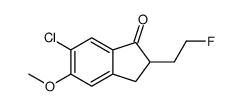 6-chloro-2-(2-fluoroethyl)-5-methoxy-indan-1-one Structure