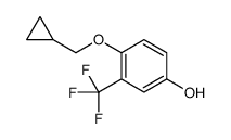 4-(cyclopropylmethoxy)-3-(trifluoromethyl)phenol结构式