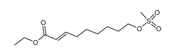 ethyl (E)-9-((methylsulfonyl)oxy)non-2-enoate结构式