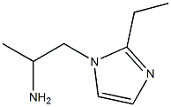 1-(2-ethyl-1H-imidazol-1-yl)propan-2-amine Structure