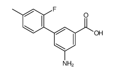 3-amino-5-(2-fluoro-4-methylphenyl)benzoic acid结构式