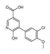 5-(3-chloro-4-methoxyphenyl)-6-oxo-1H-pyridine-3-carboxylic acid结构式