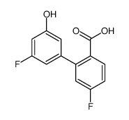 4-fluoro-2-(3-fluoro-5-hydroxyphenyl)benzoic acid Structure