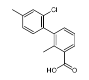 3-(2-chloro-4-methylphenyl)-2-methylbenzoic acid Structure