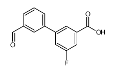 3-fluoro-5-(3-formylphenyl)benzoic acid Structure