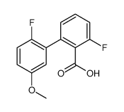 2-fluoro-6-(2-fluoro-5-methoxyphenyl)benzoic acid结构式