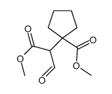 Methyl 1-(1-Methoxy-1,3-dioxopropan-2-yl)cyclopentane-1-carboxyl structure