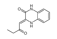 3-(2-oxobutylidene)-1,4-dihydroquinoxalin-2-one结构式