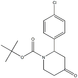 tert-butyl 2-(4-chlorophenyl)-4-oxopiperidine-1-carboxylate picture