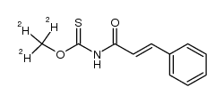 O-trideuteriomethyl N-(3-phenylpropenoyl)thiocarbamate结构式