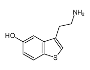 3-(2-Aminoethyl)-1-benzothiophene-5-ol结构式