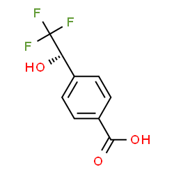 Benzoic acid, 4-(2,2,2-trifluoro-1-hydroxyethyl)-, (S)- (9CI)结构式