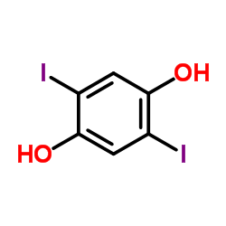 2,5-Diiodo-1,4-benzenediol Structure