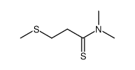 Propanethioamide,N,N-dimethyl-3-(methylthio)- structure