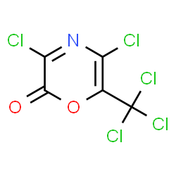 2H-1,4-Oxazin-2-one,3,5-dichloro-6-(trichloromethyl)-结构式