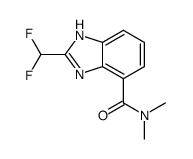 2-(difluoromethyl)-N,N-dimethyl-1H-benzimidazole-4-carboxamide Structure