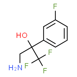3-Amino-1,1,1-trifluoro-2-(3-fluorophenyl)propan-2-ol结构式