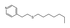 4-(2-heptylsulfanylethyl)pyridine Structure