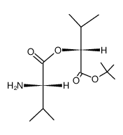 L-Valyl-D-α-oxy-isovaleriansaeure-tert-butylester结构式