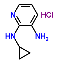 N*2*-Cyclopropyl-pyridine-2,3-diamine hydrochloride Structure