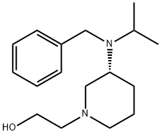 2-[(R)-3-(Benzyl-isopropyl-amino)-piperidin-1-yl]-ethanol结构式