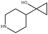 1-(4-piperidinyl)cyclopropanol结构式