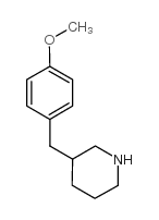 3-(4-Methoxybenzyl)piperidine structure