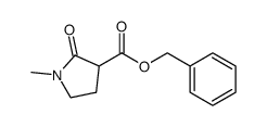 benzyl-1-methyl-2-oxopyrrolidine-3-carboxylate结构式