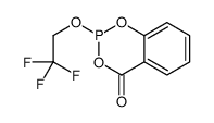 2-(2,2,2-trifluoroethoxy)-1,3,2-benzodioxaphosphinin-4-one Structure