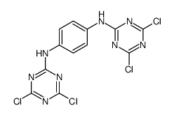 1-N,4-N-bis(4,6-dichloro-1,3,5-triazin-2-yl)benzene-1,4-diamine结构式