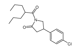 4-(4-chlorophenyl)-1-(2-propylpentanoyl)pyrrolidin-2-one结构式