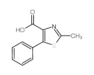 2-甲基-5-苯基噻唑-4-羧酸结构式