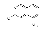 5-aminoisoquinolin-3-ol结构式
